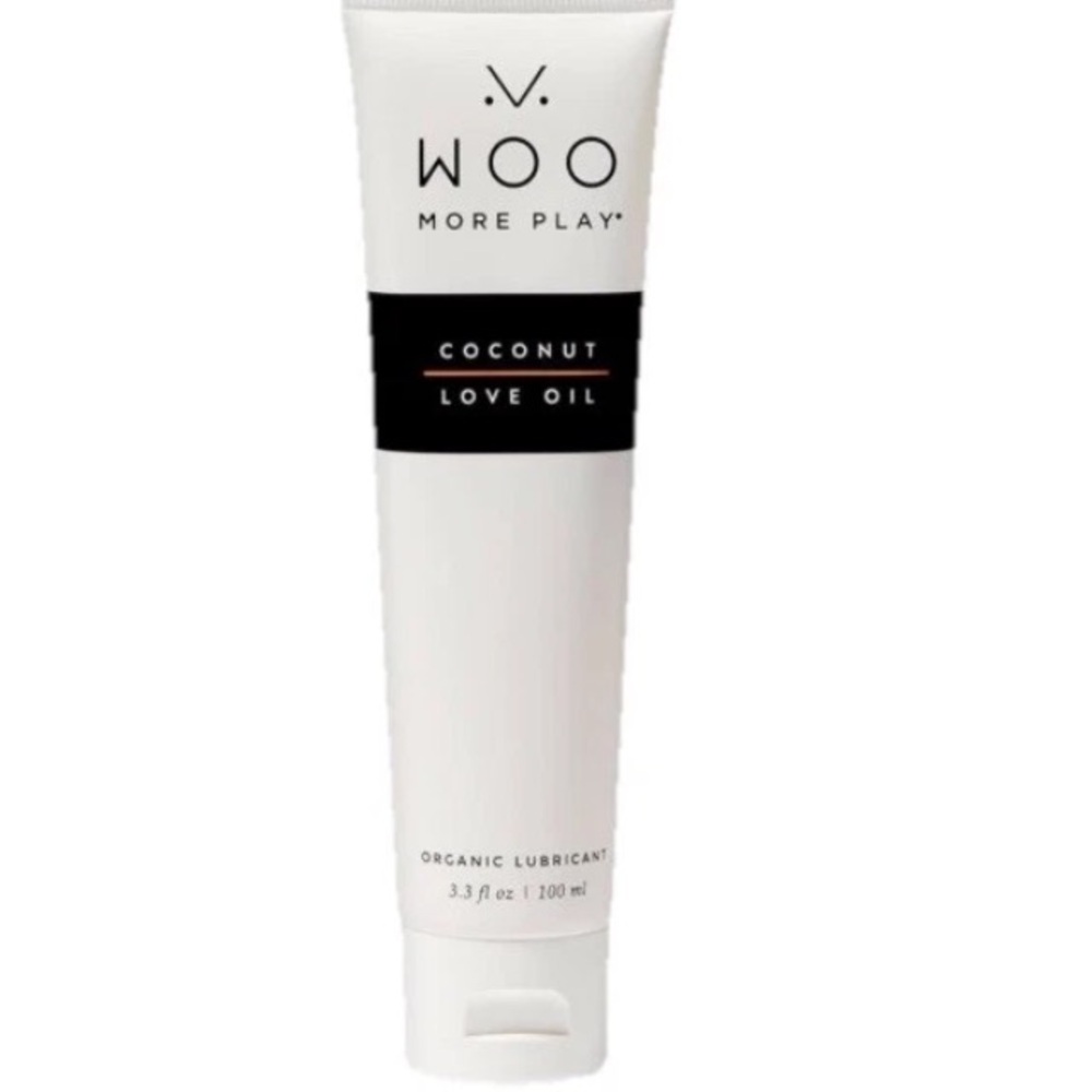 Woo More Play Coconut Love Oil | Organic Massage Oil Personal Lubricant Sealed